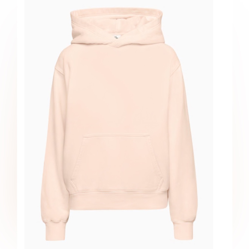 Aritzia TNA Terry Fleece Perfect Hoodie #97460 Gd Oracle Pink